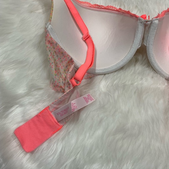 Vintage Victoria's Secret Bright Orange  Bra Set - Picture 5 of 10